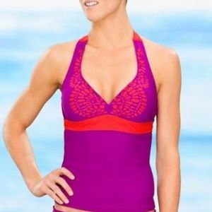 Athleta Laser Cut Tankini Top 32D/30DD Tall - NEW